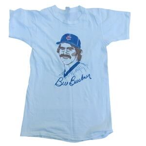 Vtg Chicago Cubs Bill Buckner single stitch tee shirt